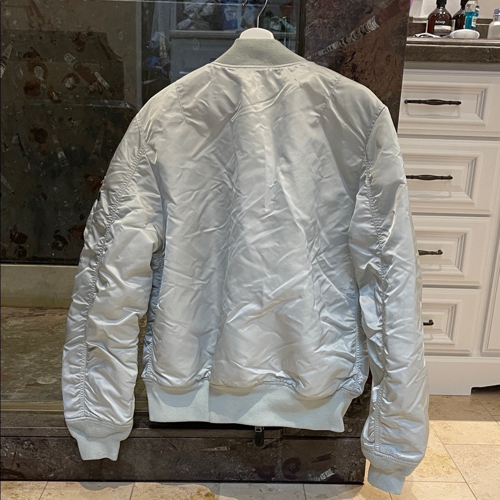 MA-1 BOMBER JACKET 
Men's silver - Picture 2 of 2